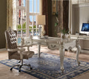 Versailles Bone White Computer Desk & Hutch - NY Furniture Direct (NY)