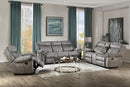 Zubaida 2-Tone Gray Velvet Sofa (Glider & Motion) - NY Furniture Direct (NY)