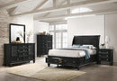 Sandy Beach Storage 4-Piece Eastern King Bedroom Set with Sleigh Headboard - NY Furniture Direct (NY)