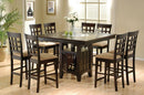 Gabriel Square Counter Height Dining Table Cappuccino - NY Furniture Direct (NY)