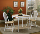 Cinder Windsor Side Chairs Natural Brown and White (Set of 4) - NY Furniture Direct (NY)