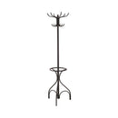 Kiefer Coat Rack with 12 Hooks Black - NY Furniture Direct (NY)