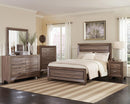 Kauffman California King, E.king, & Queen Panel Bed Washed Taupe - NY Furniture Direct (NY)