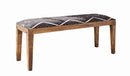 Lamont Rectangular Upholstered Bench Natural and Navy - NY Furniture Direct (NY)