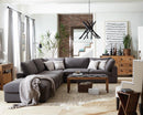 Lamont Rectangular Upholstered Bench Natural and Navy - NY Furniture Direct (NY)