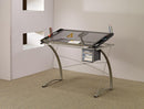 Melo 3-Drawer Drafting Desk Champagne - NY Furniture Direct (NY)