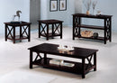 Rachelle 3-piece Occasional Table Set Deep Merlot - NY Furniture Direct (NY)