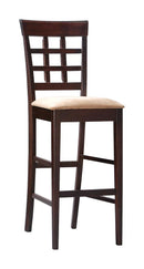 Gabriel Upholstered Counter Height Stools Cappuccino and Beige (Set of 2) - NY Furniture Direct (NY)