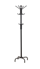 Collier 12-hook Coat Rack Black - NY Furniture Direct (NY)
