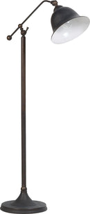 Eduardo Bell Shade Floor Lamp Dark Bronze - NY Furniture Direct (NY)