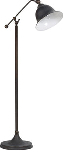 Eduardo Bell Shade Floor Lamp Dark Bronze - NY Furniture Direct (NY)