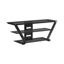 Donlyn 2-tier TV Console Black - NY Furniture Direct (NY)