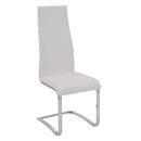 Montclair High Back Dining Chairs Black and Chrome (Set of 4) - NY Furniture Direct (NY)