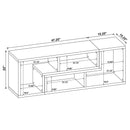 Velma Convertible TV Console and Bookcase White - NY Furniture Direct (NY)