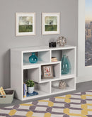 Velma Convertible TV Console and Bookcase White - NY Furniture Direct (NY)