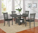 Lavon Dining Table with Storage Medium Grey - NY Furniture Direct (NY)