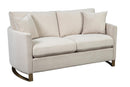 Corliss Upholstered Arched Arms Loveseat Beige - NY Furniture Direct (NY)