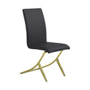 Carmelia Upholstered Side Chairs Black (Set of 4) - NY Furniture Direct (NY)