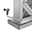 Carmen Geometric Base Table Lamp Silver - NY Furniture Direct (NY)