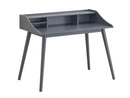 Percy 4-compartment Writing Desk Grey - NY Furniture Direct (NY)
