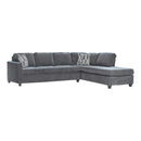 Mccord 2-piece Cushion Back Sectional Dark Grey - NY Furniture Direct (NY)