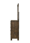 Woodmont Rectangle Dresser Mirror Rustic Golden Brown - NY Furniture Direct (NY)