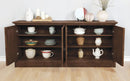 Brockway 4-door Server Antique Java - NY Furniture Direct (NY)