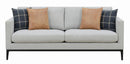 Apperson Cushioned Back Sofa Light Grey - NY Furniture Direct (NY)