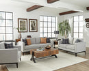 Apperson Cushioned Back Sofa Light Grey - NY Furniture Direct (NY)