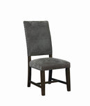 Twain Upholstered Side Chairs Warm Grey (Set of 2) - NY Furniture Direct (NY)