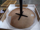 Cora Round Dining Table Walnut and Black - NY Furniture Direct (NY)