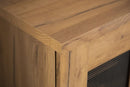 Bristol Metal Mesh Door Accent Cabinet Golden Oak - NY Furniture Direct (NY)