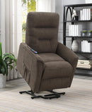 Henrietta Power Lift Recliner with Storage Pocket Brown - NY Furniture Direct (NY)