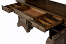 Hartshill Credenza with Power Outlet Burnished Oak - NY Furniture Direct (NY)