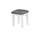 Elijah Vanity Set with LED Lights White and Dark Grey - NY Furniture Direct (NY)
