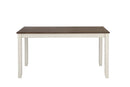 Fortress 7-piece Dining Set Chestnut and Vintage White - NY Furniture Direct (NY)