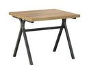 Colmar 3-piece Trestle Occasional Table Set Golden Oak and Gunmetal - NY Furniture Direct (NY)