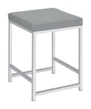 Umbridge Upholstered Square Padded Cushion Vanity Stool - NY Furniture Direct (NY)