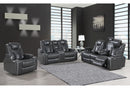 U1677 BLANCHE GREY POWER RECLINING SOFA AND POWER CONSOLE RECLINING SOFA