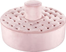 Banquet Pink Velvet Ottoman/Bench - NY Furniture Direct (NY)