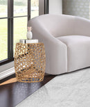Priya Gold End Table - NY Furniture Direct (NY)