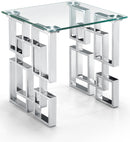Alexis Chrome End Table - NY Furniture Direct (NY)