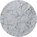Omni White Faux Marble End Table - NY Furniture Direct (NY)