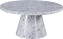 Omni White Faux Marble Coffee Table - NY Furniture Direct (NY)