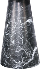 Omni Black Faux Marble End Table - NY Furniture Direct (NY)