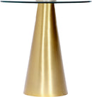 Glassimo Brushed Gold End Table - NY Furniture Direct (NY)