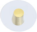 Glassimo Brushed Gold End Table - NY Furniture Direct (NY)