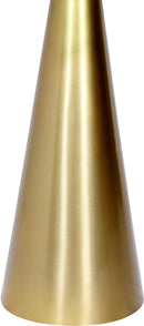 Glassimo Brushed Gold End Table - NY Furniture Direct (NY)