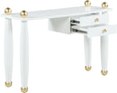 Etro White / Gold Desk/Console - NY Furniture Direct (NY)