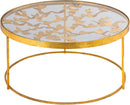 Butterfly Gold Coffee Table - NY Furniture Direct (NY)